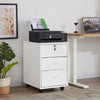 Office Filing Cabinet Mobile Under Desk File Storage Cupboard w/ Drawers Wheels