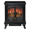 Freestanding Electric Fireplace Stove Heater with LED Fire Flame Effect Black