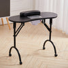 Foldable Manicure Nail Art Desk Salon Beauty Table+Extractor Fan Dust Collector