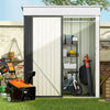 5x3ft Garden Storage Shed Bike Tools with Lockable Door,Sloped Roof, Inner Shelf