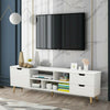 Modern TV Cabinet Stand Media Console Table W/ Storage Shelf Drawers Living Room