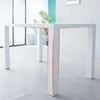 Modern White High Gloss Rectangular Dining Table MDF Wood Kitchen 120x80x75cm