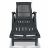 Sunlounger Footrest Plastic Outdoor Recliner Chair Garden Bench Seat Multicolor