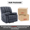 ELECTRIC POWER LIFT RECLINER CHAIR FABRIC SOFA WITH MASSAGE HEAT ARMCHAIR QC