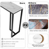 Modern Console Table White Marble Effect Hallway Hall Desk Side Table Furniture