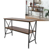 Console Sofa Table w/ Shelf Retro Style Hallway Side Sofa Table Bedside Desk