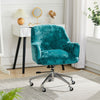 Executive Office Gaming Chair Swivel Adjustable Crushed Velvet Cushiony Armchair