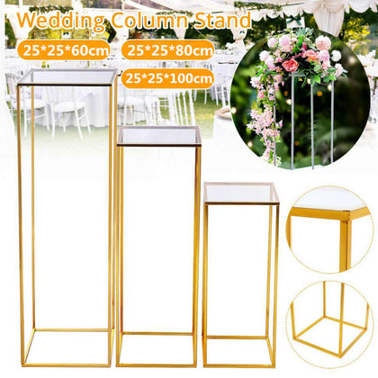 Metal Frame Plinths Rack Acrylic Plate Flower Stand Wedding Arch Holder Backdrop