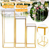Metal Frame Plinths Rack Acrylic Plate Flower Stand Wedding Arch Holder Backdrop