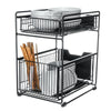2 Tier Layers Metal Storage Rack/Shelving Wire Shelf Kitchen/Office
