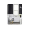 40x60cm Bathroom Bevelled Mirror Plain Rectangle Modern Wall Mounted Frameless