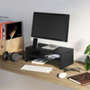 Desktop Monitor Stand Black TV Laptop Computer PC Riser Storage Shelf Holder