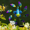 Outdoor Garden Solar Wind Spinner LED Light Peacock Sculpture WindMill Stake