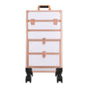 Luxury Travel Trolley Case Makeup Cosmetic Vanity Beauty Salon Nail Storage Box