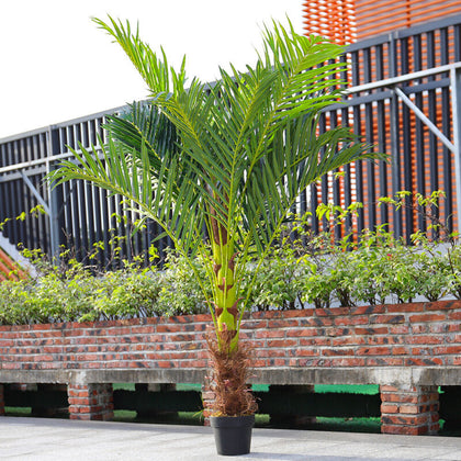 180cm Artificial Palm Tree Realistic Fake Plant in Pot Home Office Outdoor Decor