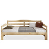 Sofa Bed Day Bed 3ft Single Bed with Trundle King Size Wooden Bed Frame Nature