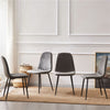 Dining Chairs 2/4/6pcs Modern Suede/Velvet Back Sturdy metal Legs Office/Cafe