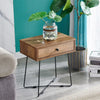 Modern Side Sofa Table Nightstands End Table with Drawer Living Room Furniture