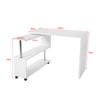 360° Rotatable Corner Desk Storage Shelf Combo Workstation L-Shaped Table Office