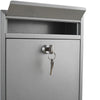 Metal Wall Mounted Mail Post Letter Box Mailbox Postbox Outdoor Outside External