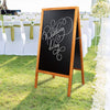 Wooden A-Frame Chalkboard Sign Sidewalk Blackboard Wedding Restaurant Business