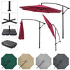 Sun Parasol Garden Sun Shade Umbrella Patio Outdoor Banana Parasol with Base Kit