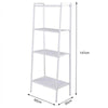 4 Tiers Metal Ladder Storage Book Shelf Stand Plant Display Corner Shelving Rack