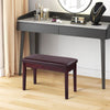 2-in-1 PU Leather Piano Bench Double Duet Seat W/Padded Cushion Music Storage