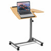 Mobile Laptop Table Adjustable Sit Stand Converter Lifting Desk Home Office Use