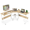 Modern L-shaped Home Office Desk 225cm Long Computer Workstation Corner PC Table