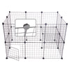 23 Panels Pet Fence DIY Dog Play Pen Puppy Rabbit Playpen Enclosure Metal Cage