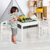5 in 1 Kids Table and Chair Set Children Building Block Activity Table W/Storage