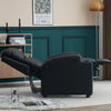 PU Leather Recliner Chairs with Cup Holders Push Back Reclining Sofa Living Room
