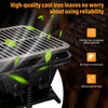 Portable Charcoal Grill Camping Picnic BBQ Grill with Double-sided Grilling Net
