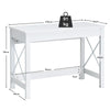 Modern Computer Desk X-shape Writing Workstation Home Office Laptop PC Table