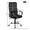 Ergonomic Home Office Study Chair Computer Desk Chair with Back Support & Wheels