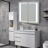 LED Bathroom Mirror Cabinet Illuminated Storage Cabinet Touch Sensor with Lights