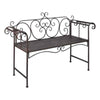 Antique-design Garden Metal Bench Seat Outdoor Decorative Cast Iron Park Chairs