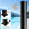 38L Solar Heated Shower Temperature Adjustable 2-Section Shower Garden Poolside