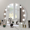 Hollywood Style Large Makeup Mirror Dimmable Vanity Light Mirror 12 LED Bulbs