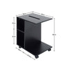 Printer Stand Rolling Cart Desk Side End Table w/ Wheels CPU Stand Storage Shelf