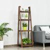 4 Tier Wooden Plant Stand Folding Flower Shelf Display Ladder Free Standing