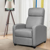 Modern Upholstered Recliner Armchair Sofa Lounge Chair Adjustable Backrest Home