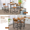 5 Pieces Dining Set Kitchen Table & 4 Chairs Set Dining Kitchen Furniture Modern