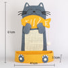 Vertical Scratching Board Cartoon Cat Eating Fish Grinding Claw Scrtacher Mat