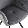 360° Swivel Accent Chair Velvet Upholstered Armchair Dining Chairs Desk Chair NS