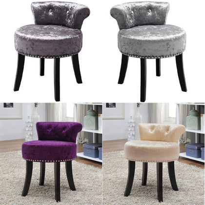 Ice Velvet Dressing Table Chair Vanity Stool Piano Stools Dining Chair Bedroom