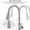Modern Kitchen Sink Mixer Taps Pull Out Single Lever Chrome Brass Spray Mono Tap