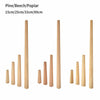 4X DIY Wood Legs Pine Beech Poplar Legs for Table Stool Sofa Furniture Parts
