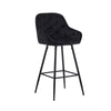 2* Velvet Bar Stools Breakfast Bar stool Pub Chairs Padded Seat Metal Leg CLIPOP
